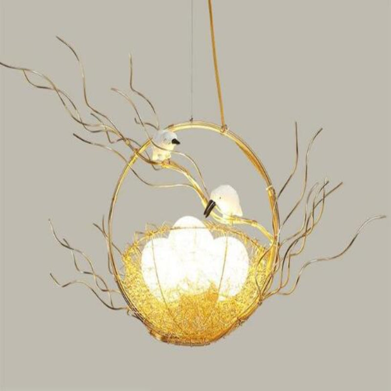 Elegant Gold Loftlampe med LED Lys Loftslampe Tech Butik O - 80cm x 50cm x 60cm 51-60W Guld