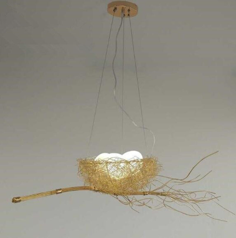 Elegant Gold Loftlampe med LED Lys Loftslampe Tech Butik D - 110cm x 70cm x 25cm 51-60W Guld