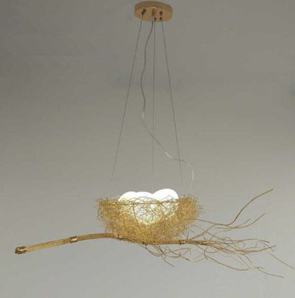 Elegant Gold Loftlampe med LED Lys Loftslampe Tech Butik D - 110cm x 70cm x 25cm 51-60W Guld