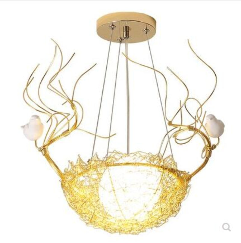 Elegant Gold Loftlampe med LED Lys Loftslampe Tech Butik E - 30cm x 45cm 51-60W Guld