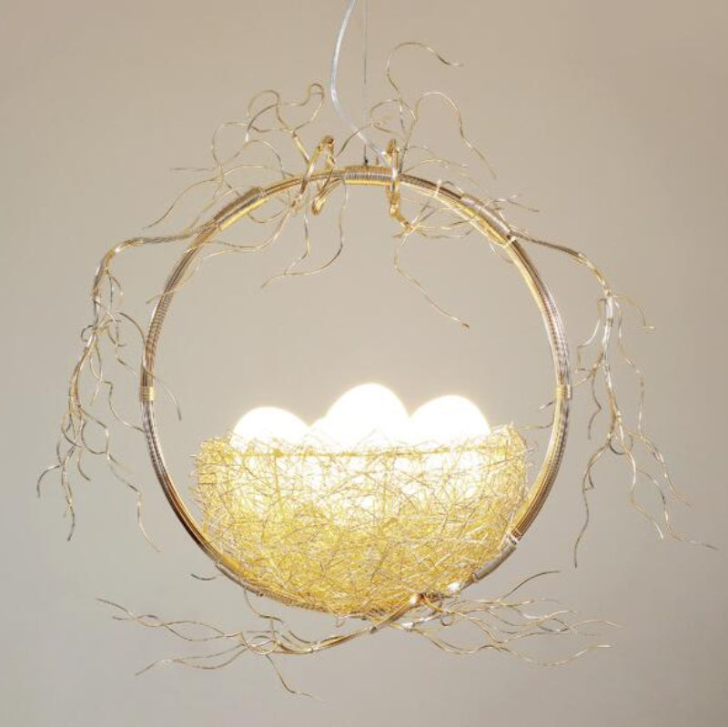 Elegant Gold Loftlampe med LED Lys Loftslampe Tech Butik L - 70cm x 40cm x 50cm 51-60W Guld