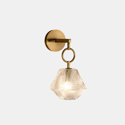 Elegant Hængende Riflet Glas Væglampe Pendel Væglamper Tech Butik
