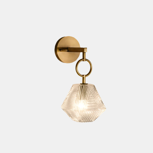 Elegant Hængende Riflet Glas Væglampe Pendel Væglamper Tech Butik