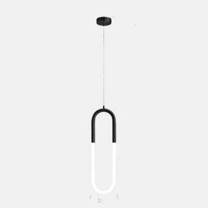 Elegant Justerbar LED Pendel til Moderne Indendørs Belysning Hængelamper Tech Butik Sort-1 hoved Kold hvid