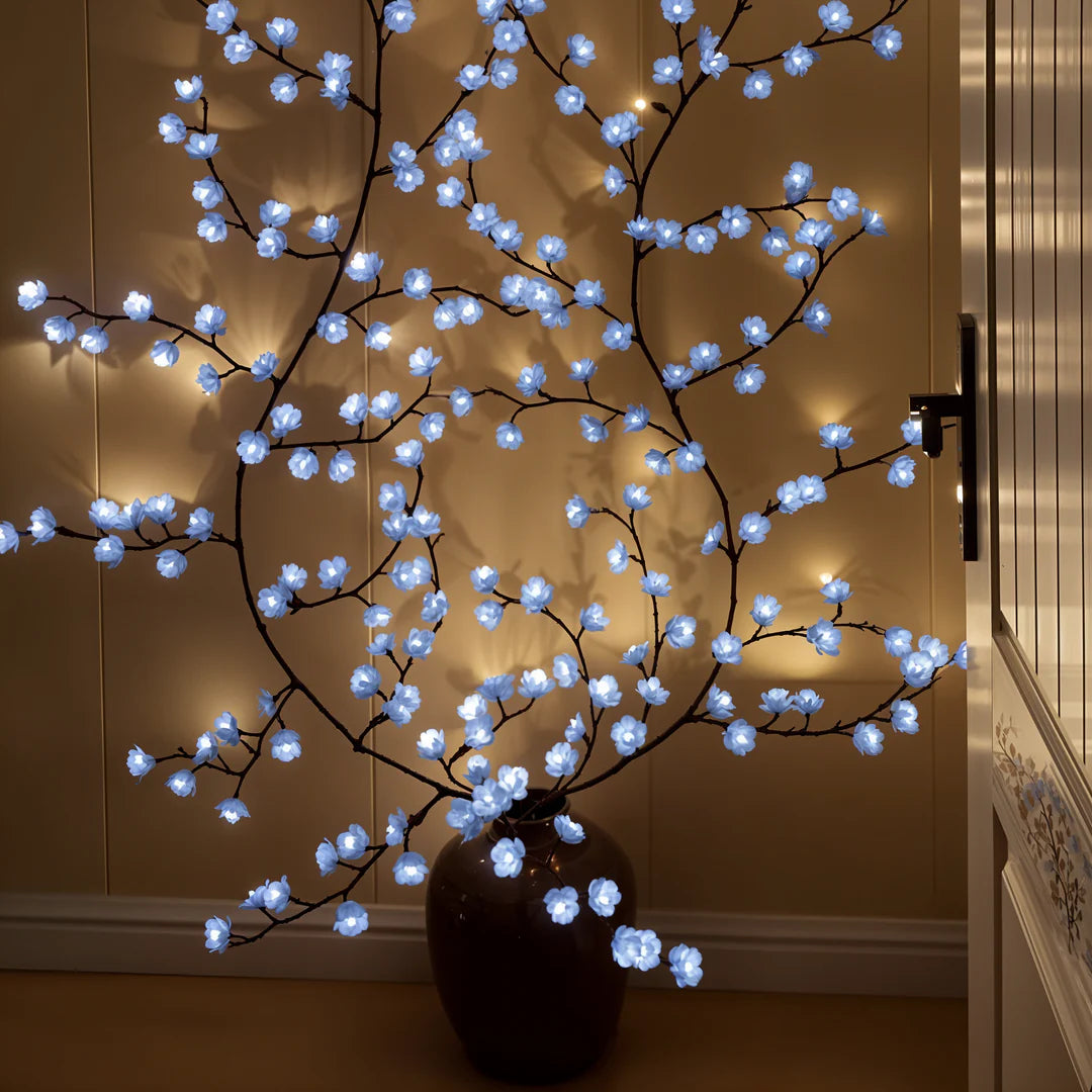 Kirsebærblomster Væglys med USB Strøm – Fortryllende LED Dekoration til Hygge og Elegance Væglamper Tech Butik