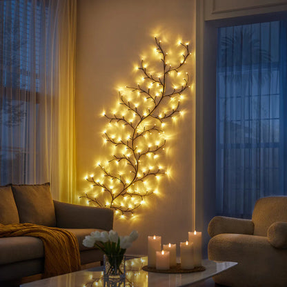 Kirsebærblomster Væglys med USB Strøm – Fortryllende LED Dekoration til Hygge og Elegance Væglamper Tech Butik