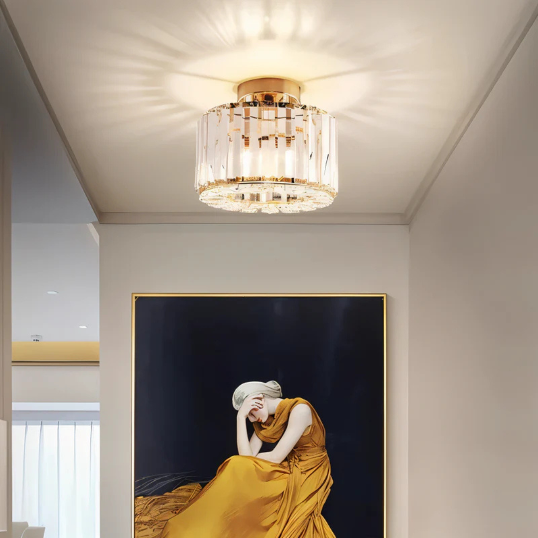 Luksuriøs Krystal Loftlampe til Elegant Hjemmebelysning Loftslampe Tech Butik