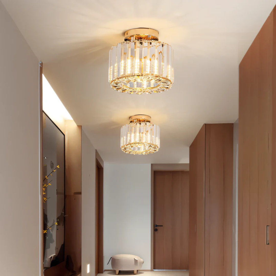 Luksuriøs Krystal Loftlampe til Elegant Hjemmebelysning Loftslampe Tech Butik