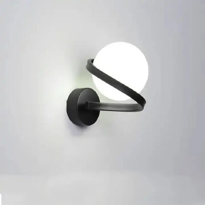 Elegant LED-væglampe med dekorativ kugle til indendørs stil Væglamper Tech Butik