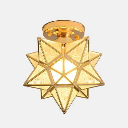 Elegant LED Plafondlampe med Stjernerneffekt Pendellampe Tech Butik Guld A
