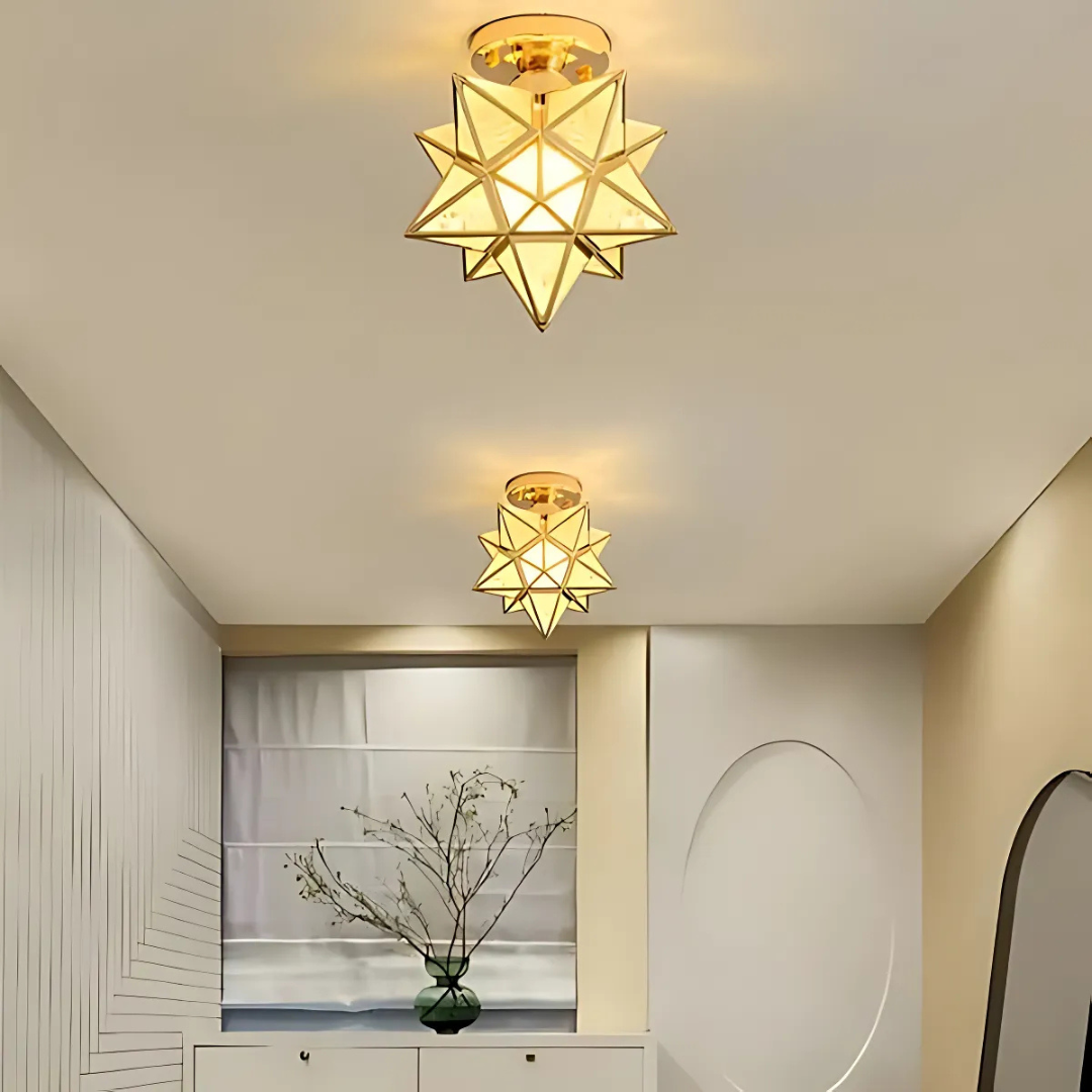 Elegant LED Plafondlampe med Stjernerneffekt Pendellampe Tech Butik