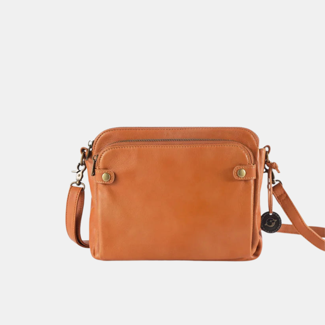 Elegant Læderskuldertaske til Hverdagsbrug Håndtasker Tech Butik Brun