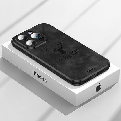 Premium Læder-iPhone-etui – Elegant Design, Maksimal Beskyttels Mobiltelefontilbehør Tech Butik iPhone 16 Pro Max Sort