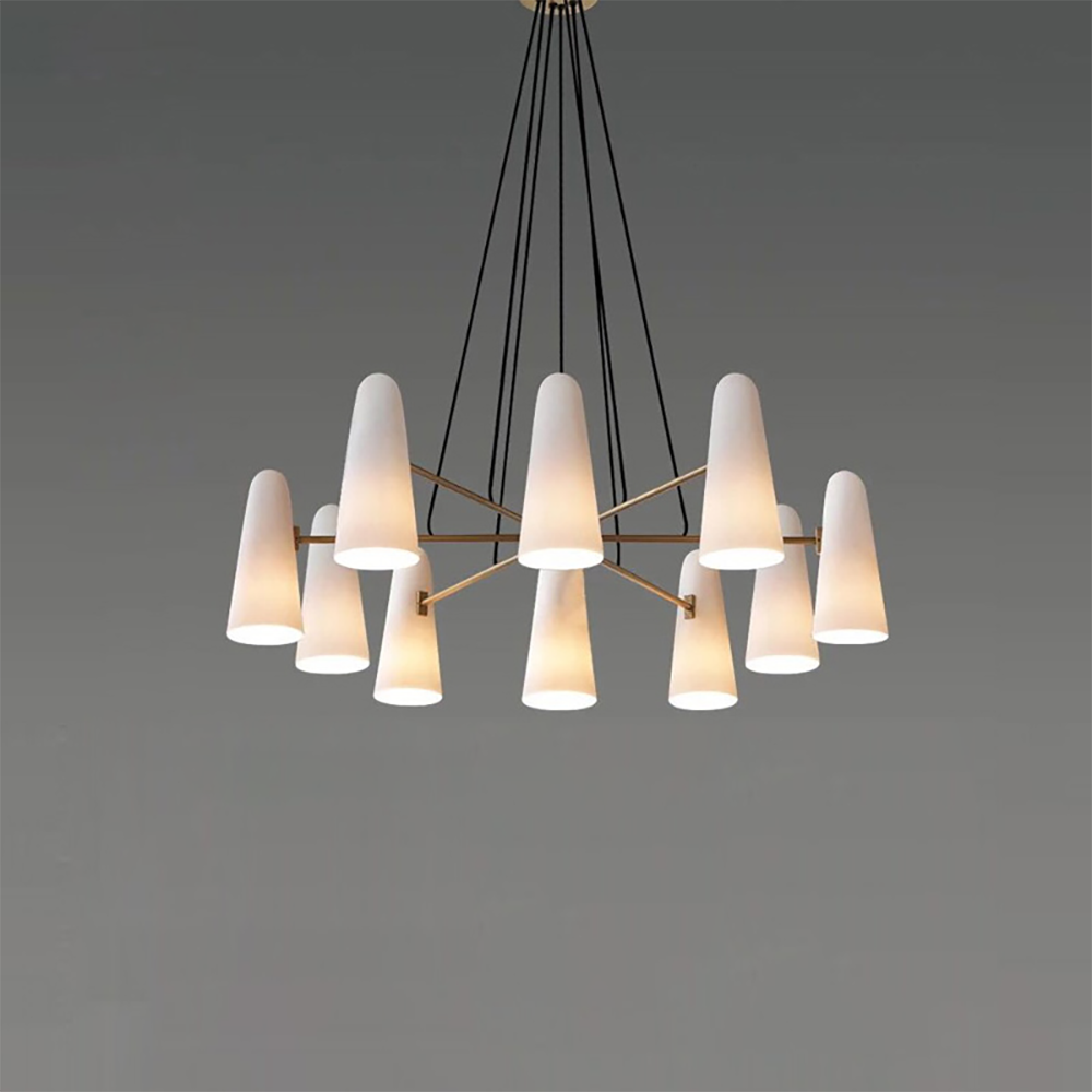 Elegant Loftlysekrone med Kugleformede Lys Hængende lamper Tech Butik