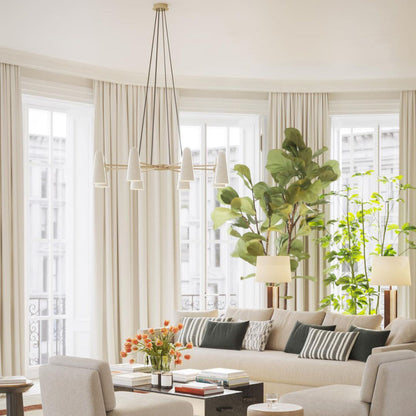 Elegant Loftlysekrone med Kugleformede Lys Hængende lamper Tech Butik