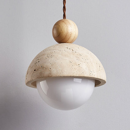 Elegant Loftpendel med Træ- og Glasdetaljer Pendellampe Tech Butik