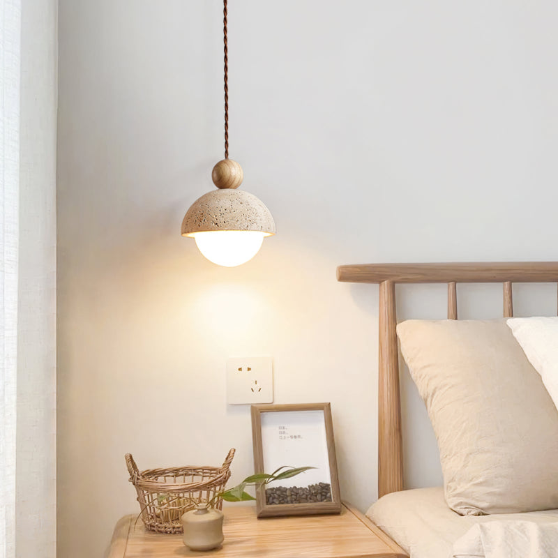 Elegant Loftpendel med Træ- og Glasdetaljer Pendellampe Tech Butik