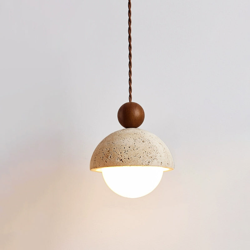 Elegant Loftpendel med Træ- og Glasdetaljer Pendellampe Tech Butik