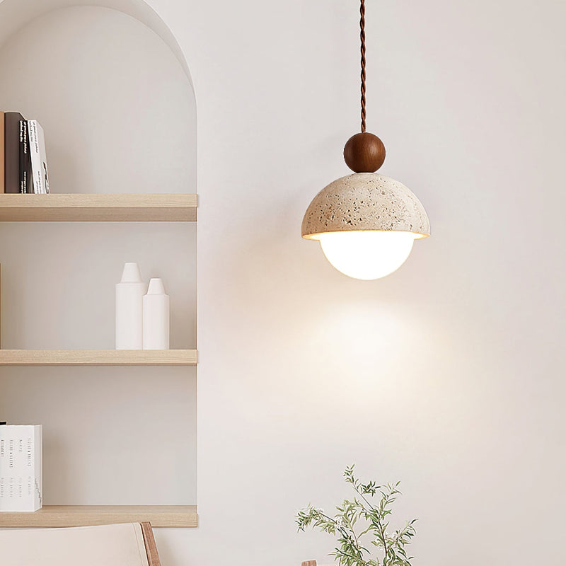 Elegant Loftpendel med Træ- og Glasdetaljer Pendellampe Tech Butik