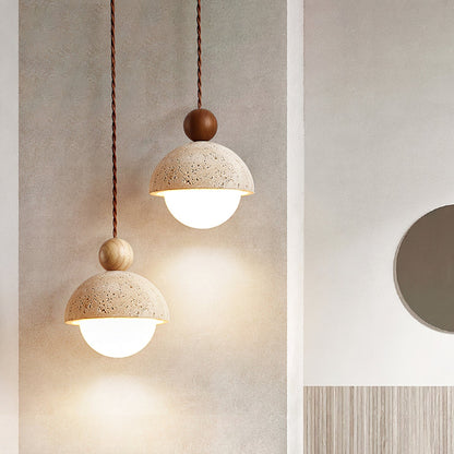 Elegant Loftpendel med Træ- og Glasdetaljer Pendellampe Tech Butik