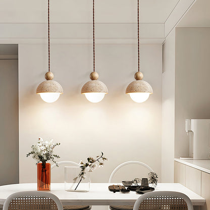 Elegant Loftpendel med Træ- og Glasdetaljer Pendellampe Tech Butik