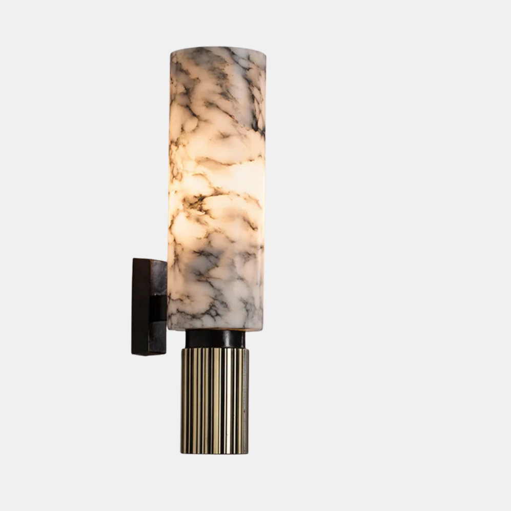 Elegant Marmor Væglampe – Luksuriøs, Holdbar & Beroligende Væglamper Tech Butik 13x9x34cm Varm Hvid (2700-3500K)