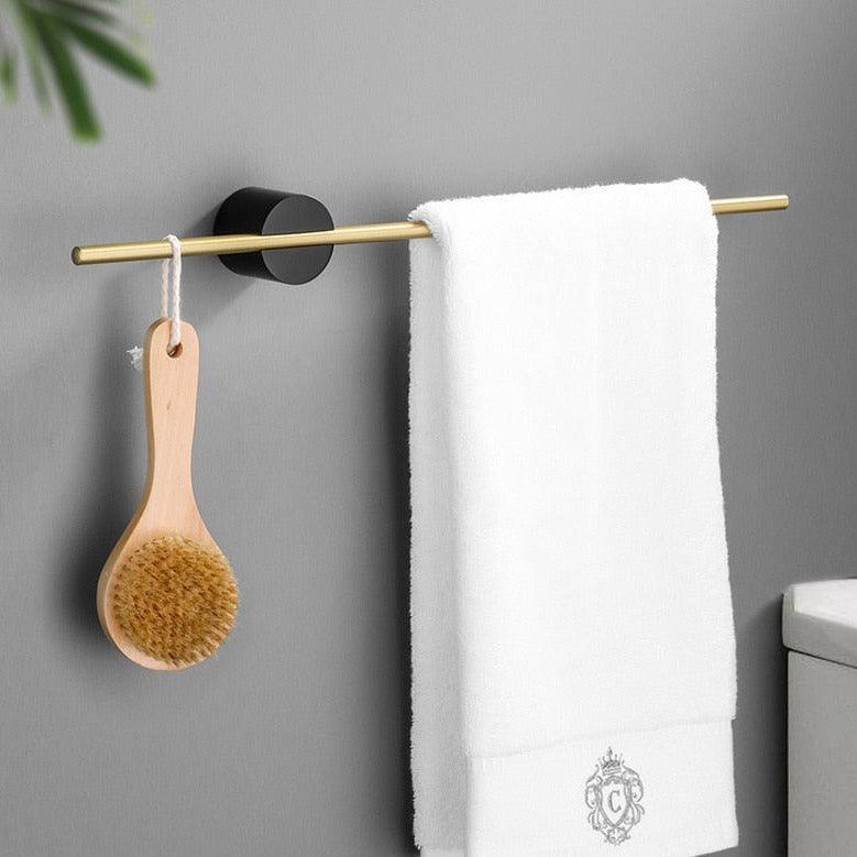 Elegant Metal Håndklædeholder Til Væg - Moderne Design Til Badeværelse Håndklædestativ i metal Tech Butik