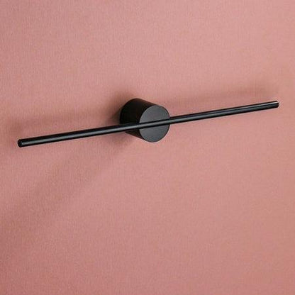 Elegant Metal Håndklædeholder Til Væg - Moderne Design Til Badeværelse Håndklædestativ i metal Tech Butik Kort Sort