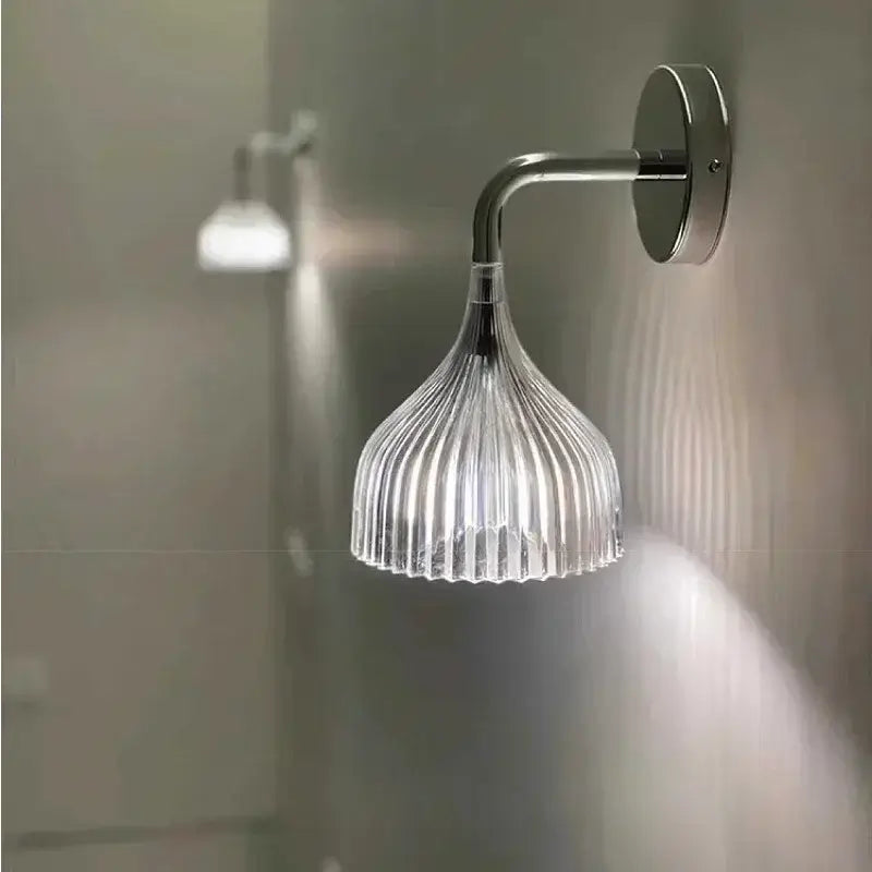 Elegant Nordic Akryl Væglampe til Moderne Hjem Væglamper Tech Butik Gennemsigtig Kølig hvid