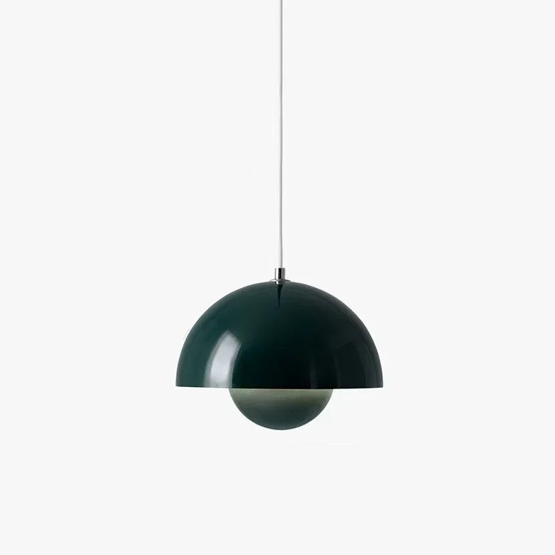 Elegant Nordisk LED Loftlampe til Moderne Indretning Pendellampe Tech Butik Mørkegrøn-dia 23cm