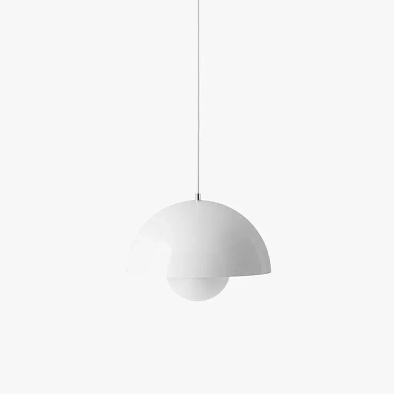 Elegant Nordisk LED Loftlampe til Moderne Indretning Pendellampe Tech Butik Hvid-dia 23cm