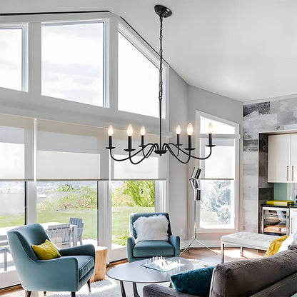 Klassisk Lysestage-lysekrone – Moderne Jern Pendellampe Kronleuchtere Tech Butik