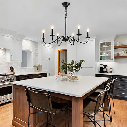 Klassisk Lysestage-lysekrone – Moderne Jern Pendellampe Kronleuchtere Tech Butik