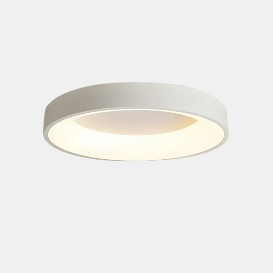 Elegant Skandinavisk Rund LED Loftlampe Loftlamper Tech Butik Hvid Kold hvid 38CM
