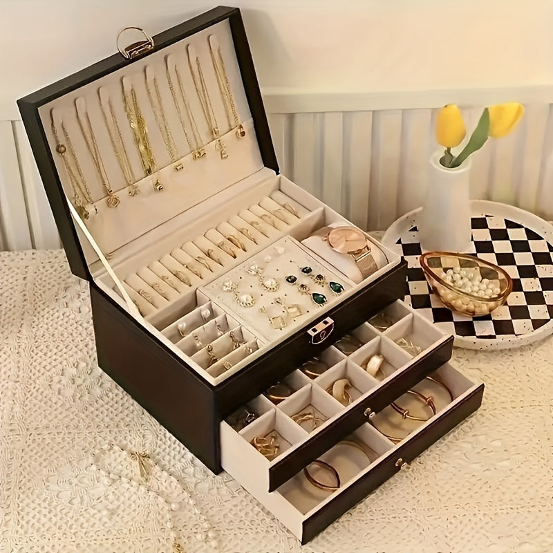 Elegant Smykkeopbevaringsboks – Premium Opbevaring til Din Kollektion Smykkeopbevaring & Organisatorer Tech Butik