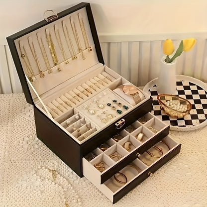 Elegant Smykkeopbevaringsboks – Premium Opbevaring til Din Kollektion Smykkeopbevaring & Organisatorer Tech Butik