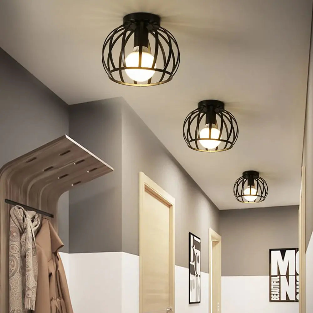 Elegant Sort Loftlampe til Stue og Moderne Indretning - LED Klar Belysning loftslampe Tech Butik