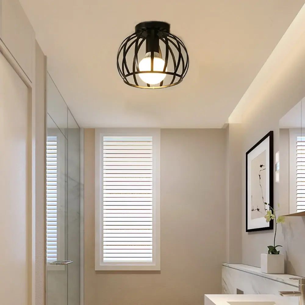 Elegant Sort Loftlampe til Stue og Moderne Indretning - LED Klar Belysning loftslampe Tech Butik
