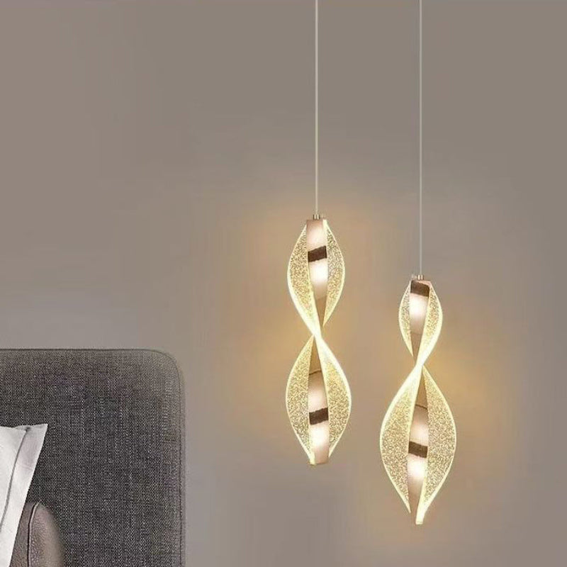 Elegant Spiralformet LED Loftlampe med Blødt Lys Hængelamper Tech Butik 2- Stjernernes nat