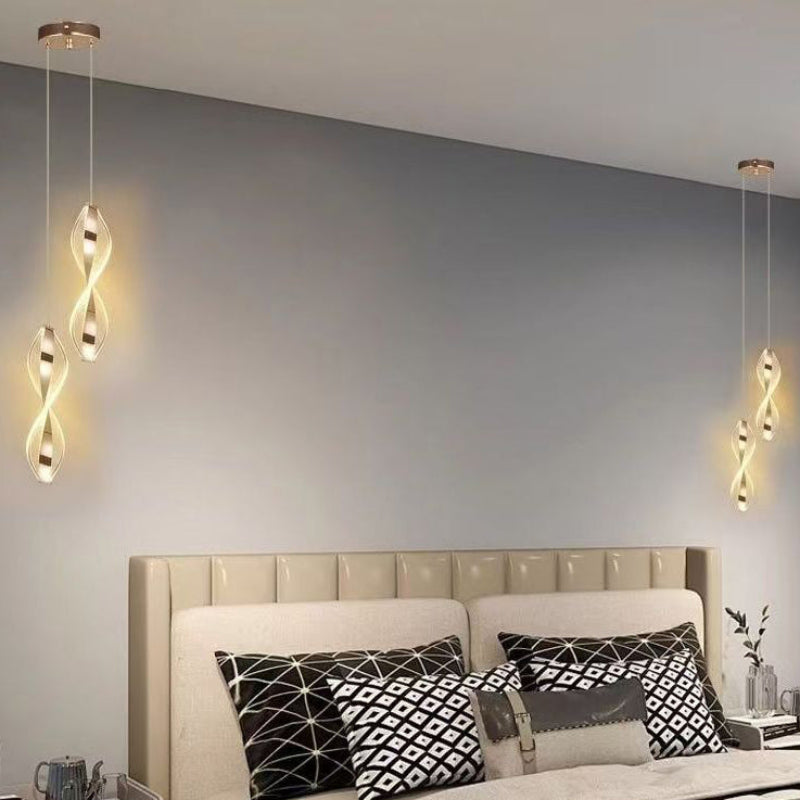 Elegant Spiralformet LED Loftlampe med Blødt Lys Hængelamper Tech Butik