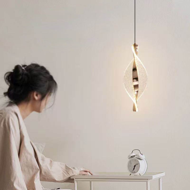 Elegant Spiralformet LED Loftlampe med Blødt Lys Hængelamper Tech Butik
