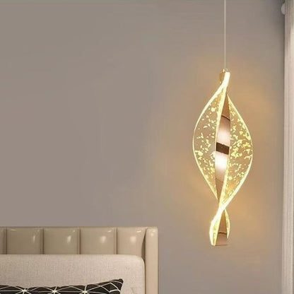 Elegant Spiralformet LED Loftlampe med Blødt Lys Hængelamper Tech Butik 1 - Guldfolie