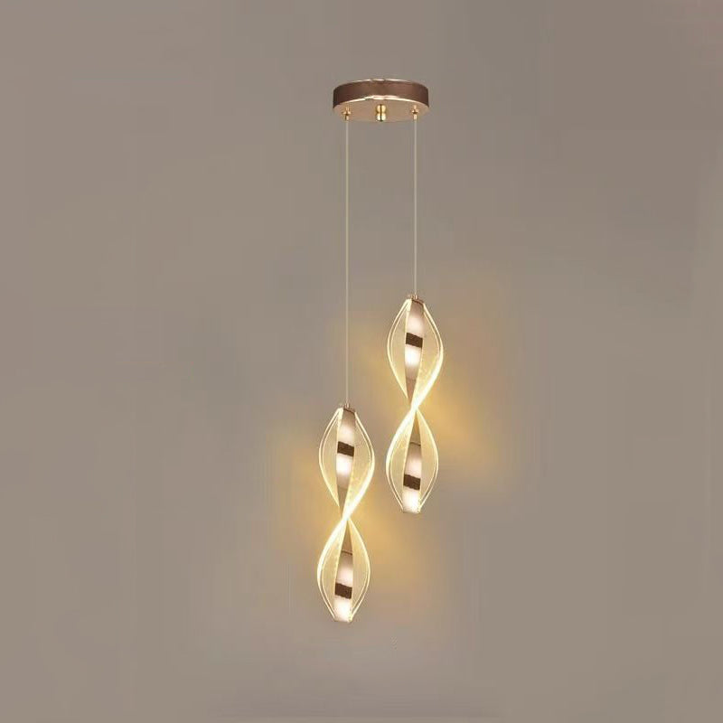 Elegant Spiralformet LED Loftlampe med Blødt Lys Hængelamper Tech Butik 2 - Polka Dot
