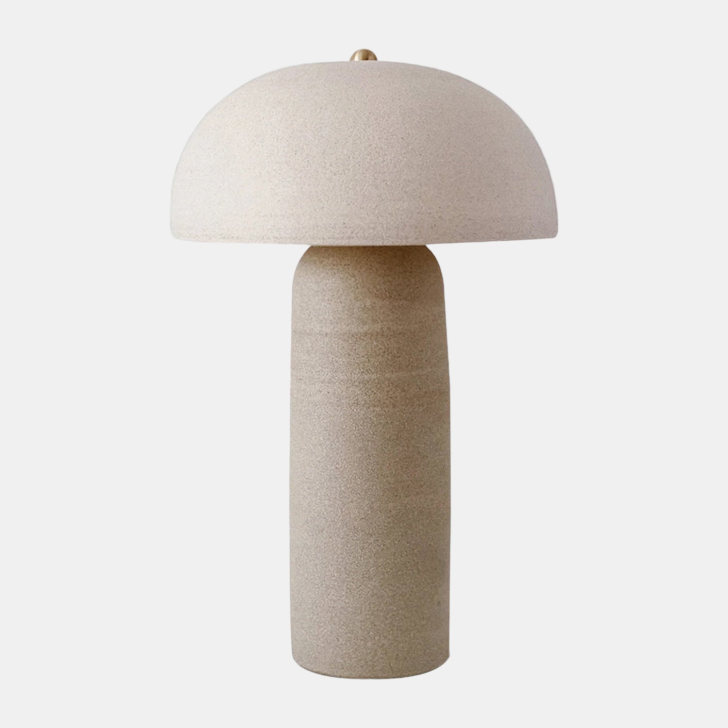Elegant Svampelampe til Stemningsfuld Belysning i Hjemmet Bordlampe Tech Butik Dia 22cm x H 33cm Beige