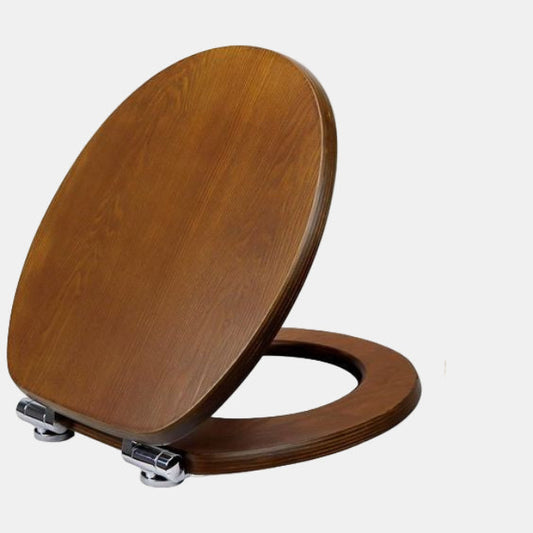 Elegant Toiletbril I Naturligt Træ Med Softclose-Funktion, Oval Design Toiletsæde Tech Butik Default