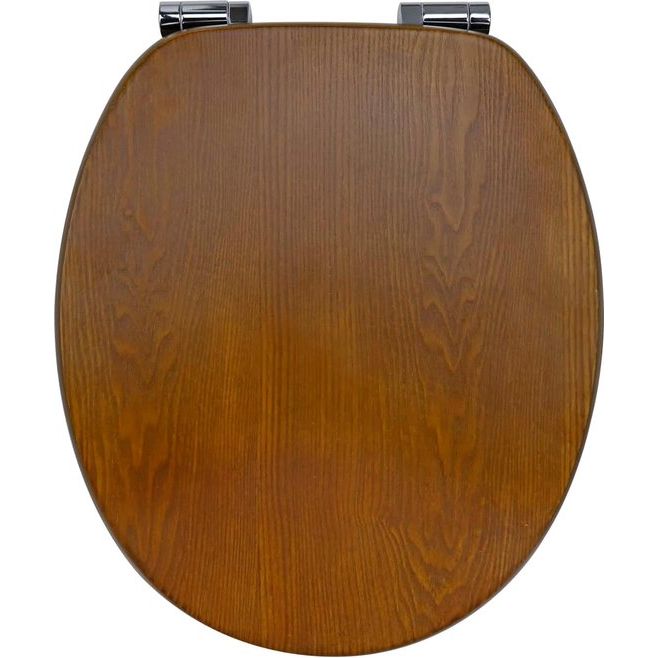 Elegant Toiletbril I Naturligt Træ Med Softclose-Funktion, Oval Design Toiletsæde Tech Butik