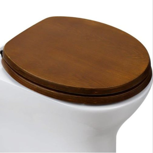 Elegant Toiletbril I Naturligt Træ Med Softclose-Funktion, Oval Design Toiletsæde Tech Butik