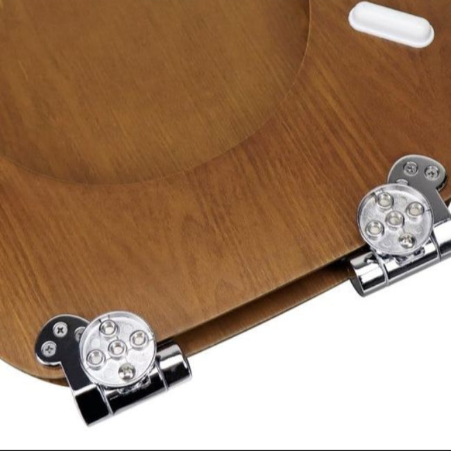 Elegant Toiletbril I Naturligt Træ Med Softclose-Funktion, Oval Design Toiletsæde Tech Butik