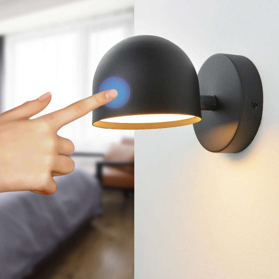 Elegant Touch-Væglampe med Justerbart Lys Praktiske lamper Tech Butik