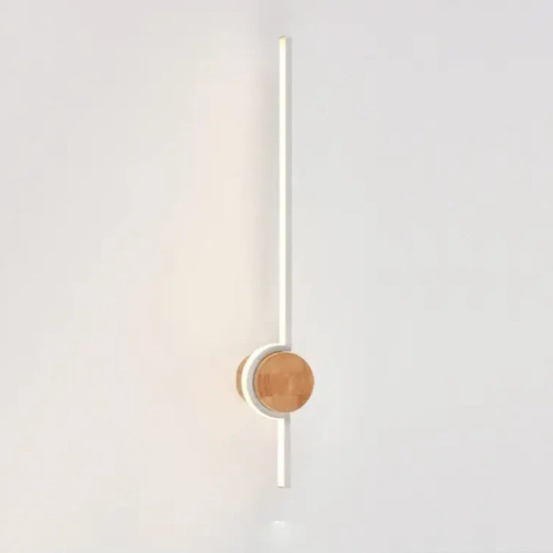 Elegant Trævægslampe til Moderne Indretning Væglamper Tech Butik Venstre-42cm Varmt lys